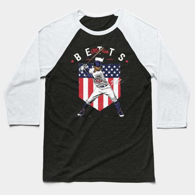 Mookie Betts Los Angeles D Country Flag Baseball T-Shirt by Jesse Gorrell